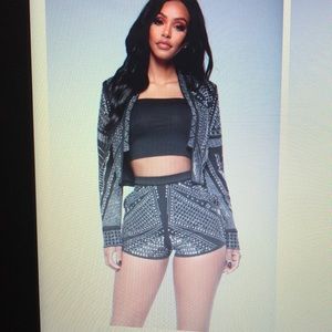 Black Embellished Set